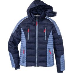 Kurtka zimowa pikowana Regular Fit bonprix ciemnoniebiesko-jasnoniebieski. Niebieskie kurtki męskie bonprix, na zimę, m, bez wzorów. Za 299,99 zł.