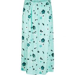 Spódnica midi z rozcięciem, w kwiaty bonprix pastelowy miętowy w kwiaty. Zielone spódniczki damskie bonprix, w kwiaty, midi. Za 79,99 zł.