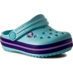 Sandały chłopięce: Klapki CROCS – Crocband Clog K 204537 Ice Blue