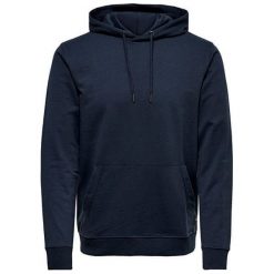 ONLY&SONS Męski Basic Sweat Hood ie Unbrushed Noos Majolica Blue (rozmiar S). Niebieskie bluzy męskie Only&Sons, s, bez wzorów, z materiału, z kapturem, bez rękawów, z kapturem. W wyprzedaży za 85,00 zł.