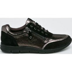 Caprice - Buty. Czarne buty sportowe damskie Caprice, bez wzorów, ze skóry, sportowe. W wyprzedaży za 219,90 zł.