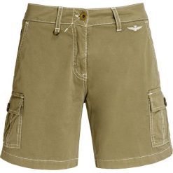 Szorty AERONAUTICA MILITARE Zielony. Zielone szorty damskie marki Aeronautica Militare, bez wzorów, z elastanu. Za 570,00 zł.
