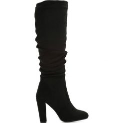 Buty zimowe damskie: Czarne Kozaki Diviner