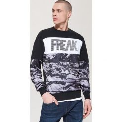 Bluza z nadrukiem - Czarny. Czarne bluzy męskie rozpinane House, l, z nadrukiem. Za 79,99 zł.