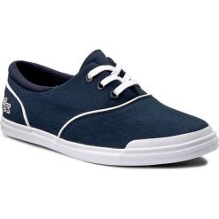Tenisówki LACOSTE - Lancelle 3 Eye 316 1 Spj 7-32SPJ0101003 Nvy. Niebieskie trampki dziewczęce Lacoste, bez wzorów, z gumy, na sznurówki. W wyprzedaży za 169,00 zł.