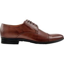 Półbuty męskie BUKN000109. Pomarańczowe półbuty męskie Giacomo Conti, do pracy, bez wzorów, ze skóry, eleganckie, bez zapięcia. Za 399,00 zł.