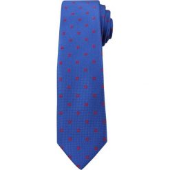 Krawat Męski, Niebieski w Groszki - Angelo di Monti KRADM1387. Niebieskie krawaty męskie Angelo di Monti, w grochy. Za 25,00 zł.