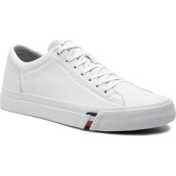 Sneakersy TOMMY HILFIGER - Corporate Leather Sneaker FM0FM02089 White 100. Brązowe sneakersy męskie TOMMY HILFIGER, bez zapięcia. W wyprzedaży za 399,00 zł.