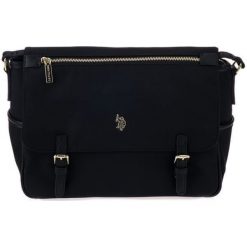 U.S. Polo Assn. Torebka Damska Crossbody New Houston Czarna. Czarne torebki klasyczne damskie U.S. Polo Assn., bez wzorów, bez dodatków. Za 369,00 zł.