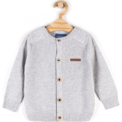 Sweter. Szare swetry chłopięce marki ELEGANT BABY BOY, z bawełny. Za 44,90 zł.