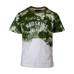 T-shirty chłopięce: Koszulka w kolorze biało-oliwkowym