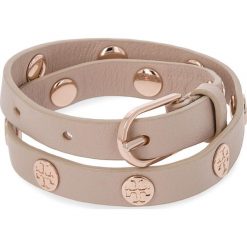 Bransoletka TORY BURCH - Double Wrap Logo Stud Bracelet 11165816 Light Oak/Rose Gold 252. Brązowe bransoletki damskie na nogę Tory Burch. Za 559,00 zł.