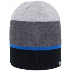 Czapki męskie: 4F Męska Czapka H4Z17 cam004 Ciemny Szary Melanżl-Xl