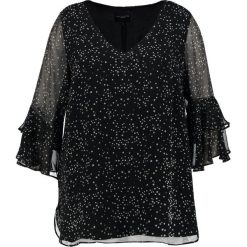 Bluzki damskie: Live Unlimited London DOUBLE RUFFLE Bluzka black
