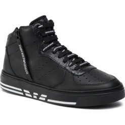 Sneakersy EMPORIO ARMANI - X4Z083 XM052 R122 Blk. Czarne sneakersy męskie Emporio Armani, bez zapięcia. Za 949,00 zł.