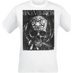 T-shirty męskie: Black Veil Brides Vale – Distressed Skull T-Shirt biały