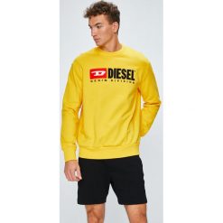 Diesel - Bluza. Czarne bluzy męskie Diesel, s, z nadrukiem, z bawełny, z kapturem, bez rękawów, bez kaptura. W wyprzedaży za 359,90 zł.