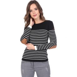 Sweter "Retrack" w kolorze czarnym. Czarne swetry damskie Sir Raymond Taylor, s, w paski, z bawełny, bez rękawów, bez kaptura. W wyprzedaży za 129,95 zł.