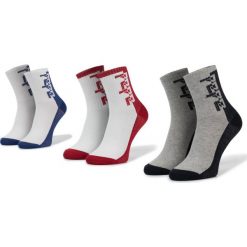 Zestaw 3 par wysokich skarpet damskich Pepe Jeans Jacinth PLU10423. Białe skarpetki damskie Pepe Jeans, bez wzorów, z jeansu. W wyprzedaży za 59,00 zł.