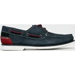 Tommy Jeans - Mokasyny. Niebieskie mokasyny męskie Tommy Jeans, z jeansu, z okrągłym noskiem. Za 449,90 zł.