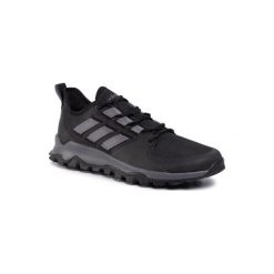 ADIDAS KANADIA TRAIL F36056. Czarne buty sportowe męskie Adidas, ze skóry ekologicznej, bez zapięcia. Za 269,99 zł.