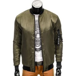 KURTKA MĘSKA PRZEJŚCIOWA BOMBERKA C193 - KHAKI. Brązowe bez kategorii marki Inny, m, z bawełny. Za 49,00 zł.