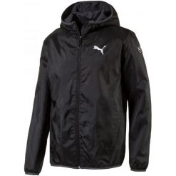 Kurtki sportowe męskie: Puma Kurtka Sportowa Ess Solid Windbreaker M Black S