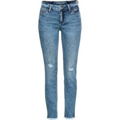 Dżinsy SKINNY bonprix niebieski "stone”. Niebieskie jeansy damskie bonprix. Za 109,99 zł.