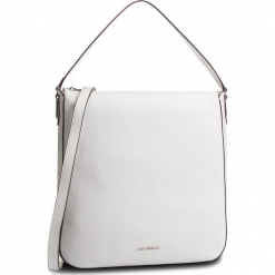 Torebka COCCINELLE - DQ0 Lulin Soft E1 DQ0 13 01 01 Blanche H10. Białe torebki klasyczne damskie Coccinelle, ze skóry, zdobione. Za 1149,90 zł.