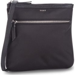 Torebka DKNY - Kaden- Zip Crossbody R81EE397 Black/Silver BSV. Czarne listonoszki damskie DKNY, bez wzorów, ze skóry ekologicznej, na ramię, bez dodatków. W wyprzedaży za 269,00 zł.