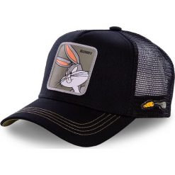 Capslab - Czapka. Czarne czapki damskie CapsLab, z aplikacjami, z tkaniny. Za 129,90 zł.