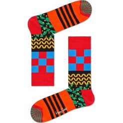 Happy Socks - Skarpety Mix Max. Czerwone skarpetki męskie marki Happy Socks, z bawełny. W wyprzedaży za 29,90 zł.
