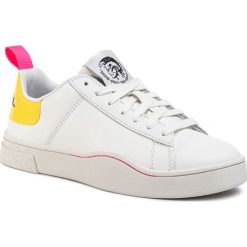 Sneakersy DIESEL - S-Clever Low Lace Up Y02042 P0299 H6971 White/P 803 C. Białe półbuty damskie Diesel, ze skóry ekologicznej. Za 539,00 zł.