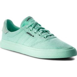 Buty adidas - 3Mc B22712 Clemin/Clemin/Cblack. Zielone półbuty damskie Adidas, bez wzorów, ze skóry, bez obcasa, na płaskiej podeszwie, bez zapięcia. W wyprzedaży za 199,00 zł.