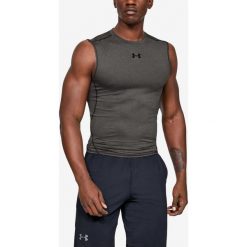 Under Armour Armour Compression Podkoszulek Szary. Szare podkoszulki męskie Under Armour, m, z nadrukiem, z elastanu, bez rękawów. Za 137,95 zł.