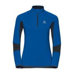 Odlo Bluza damska Midlayer 1/2 zip DIOXIDE granatowa r. XS (612261). Niebieskie bluzy sportowe damskie marki Odlo, xs. Za 130,20 zł.