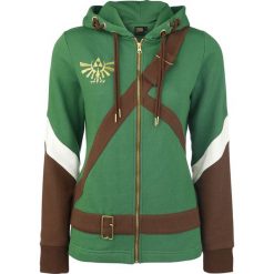 Bluzy damskie: The Legend Of Zelda Cosplay Zip-Hoodie Bluza z kapturem rozpinana damska wielokolorowy