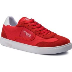 Sneakersy TRUSSARDI JEANS - 77A00144 Red R150. Czerwone sneakersy męskie Trussardi Jeans, na co dzień, bez wzorów, z jeansu, bez zapięcia. Za 539,00 zł.