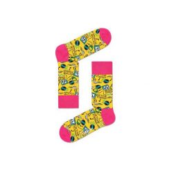 Skarpetki Happy Socks X Steve Aoki AOK01-2000. Białe skarpetki męskie Happy Socks, z bawełny. Za 30,00 zł.