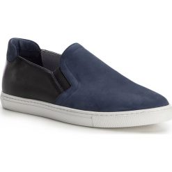Buty męskie 86-M-601-7. Niebieskie buty sportowe męskie Wittchen, z materiału, bez zapięcia. Za 299,00 zł.