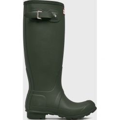 Hunter - Kalosze Orginal Tall. Zielone kalosze damskie marki Hunter, z materiału. Za 549,90 zł.