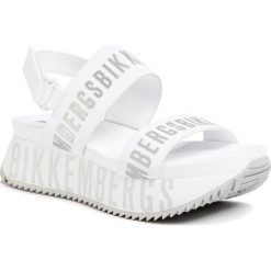 Sandały BIKKEMBERGS - Rosalee B48KW0084 White/Silver. Białe klapki damskie Bikkembergs, bez wzorów, ze skóry ekologicznej, bez obcasa. Za 649,00 zł.