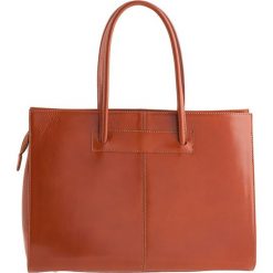 Torebki klasyczne damskie: Skórzana torebka „Olbia” w kolorze brązowym – 40 x 30 x 12 cm