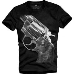 T-shirt UNDERWORLD Organic Cotton Gun. Białe t-shirty męskie Underworld, m, z nadrukiem, bez kołnierzyka. Za 69,99 zł.