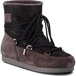Śniegowce MOON BOOT - F.Side Low Suede Gl. 24200200002 Black. Szare kozaki damskie Moon Boot, na zimę, ze skóry, bez obcasa, bez zapięcia. W wyprzedaży za 589,00 zł.