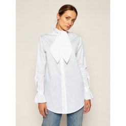 Bluzka Victoria Victoria Beckham 2320WSH001401B. Białe bluzki damskie Victoria Victoria Beckham, bez wzorów, bez kołnierzyka, bez rękawów. Za 1329,00 zł.