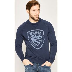 Bluza Blauer Crew Neck 20SBLUF03388 005709. Niebieskie bluzy męskie Blauer, xl, bez wzorów, z bawełny, bez kołnierzyka, bez rękawów, bez kaptura. W wyprzedaży za 309,00 zł.