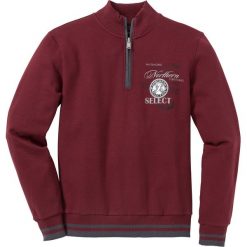 Bluza ze stójką bonprix czerwony rubinowy. Czerwone bluzy męskie bonprix, xl, z nadrukiem, ze stójką, bez rękawów, bez kaptura. Za 124,99 zł.