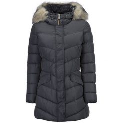 Geox Kurtka Damska Kurtka Woman Mroczny Rock w7428d-t2410-f1414 (Rozmiar 38). Czarne płaszcze damskie Geox, bez wzorów, rockowe. W wyprzedaży za 719,00 zł.