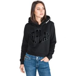 Replay Bluza Czarny. Czarne bluzy damskie Replay, xs, z nadrukiem, z bawełny, bez rękawów, bez kaptura. Za 464,95 zł.